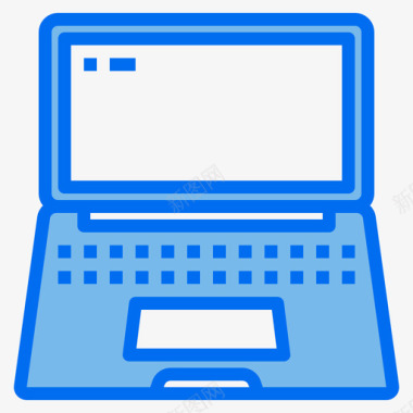 笔记本电脑gadget21蓝色图标图标