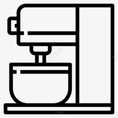 搅拌机烹饪食物图标图标