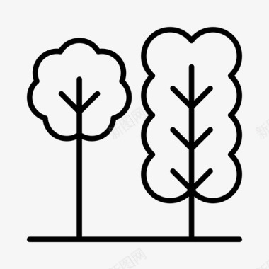 树木户外环境图标图标