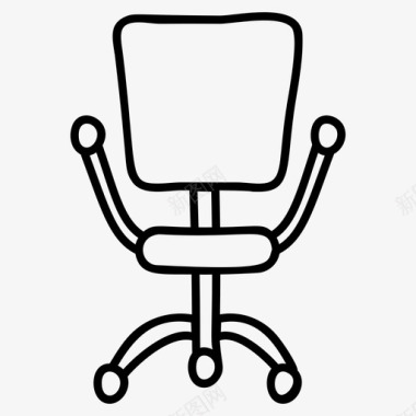 办公椅扶手椅桌椅图标图标