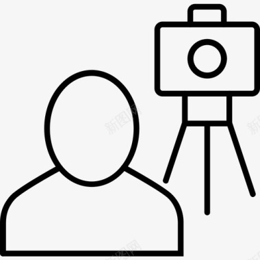 拍摄视频博客相机图标图标