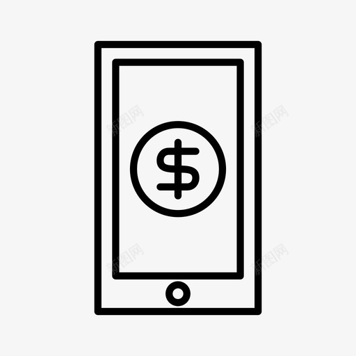 手机货币电话图标svg_新图网 https://ixintu.com 手机 电话 补货 财务2 货币