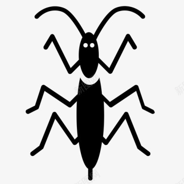 角甲虫动物昆虫图标图标
