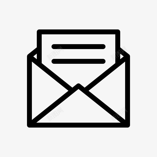 信封打开邮件用户体验图标svg_新图网 https://ixintu.com 信封打开 用户体验 用户界面 邮件