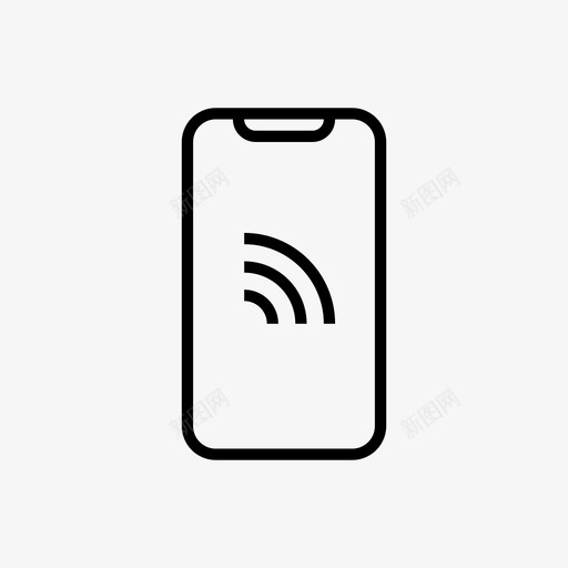 信号设备手机图标svg_新图网 https://ixintu.com mobile perfect pixel wifi 信号 手机 设备