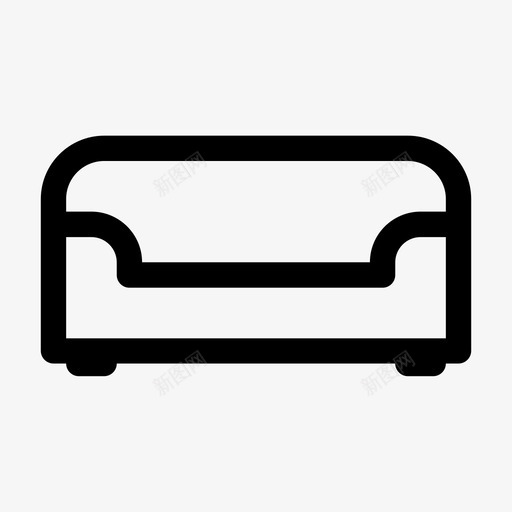 沙发座椅坐姿图标svg_新图网 https://ixintu.com 坐姿 座椅 沙发 粗体用户界面图标