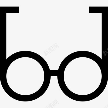 眼镜书籍和阅读7直线型图标图标
