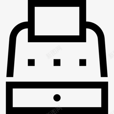 收银机商业支付图标图标