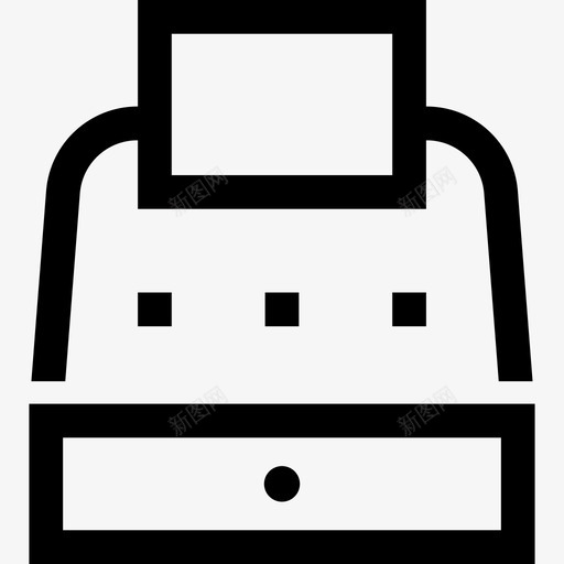 收银机商业支付图标svg_新图网 https://ixintu.com 商业 支付 收银机 电子商务 购物 超市 采购