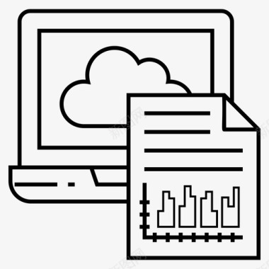 云计算云文件服务云计算技术图标图标