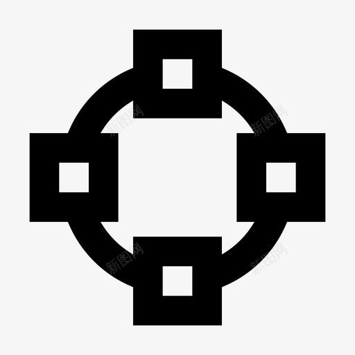 定位点锚定图标svg_新图网 https://ixintu.com 位点 图形 定位 工具 打印 曲线 编辑器 设计 轮廓 造型 锚定