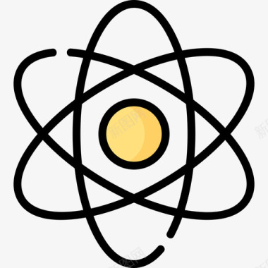 原子商业340线性颜色图标图标