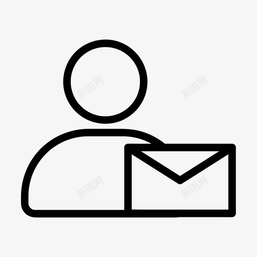 消息传递电子邮件图标svg_新图网 https://ixintu.com 人员 传递 信件 团队 消息 用户 电子邮件