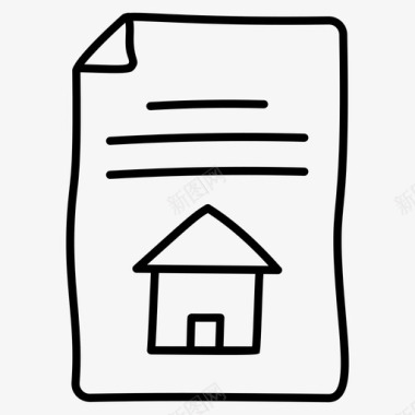 房地产文件房屋租赁贷款文件图标图标