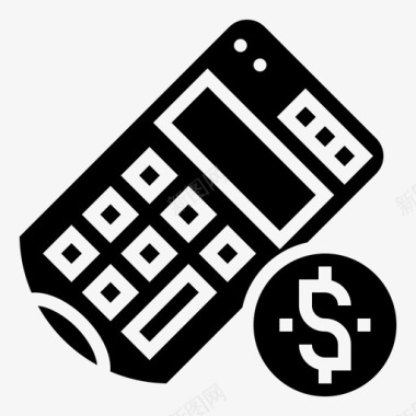计算器比特币加密图标图标