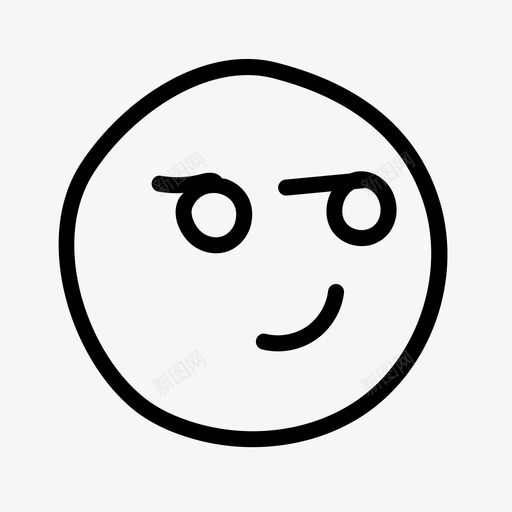 酷表情手绘图标svg_新图网 https://ixintu.com 开心 微笑 手绘 涂鸦 表情