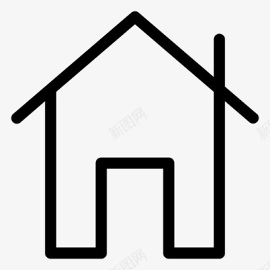家庭房子市场图标图标