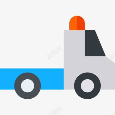 拖车车辆和运输车4辆平板图标图标