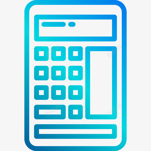 计算器货币基金线性梯度图标svg_新图网 https://ixintu.com 基金 梯度 线性 计算器 货币