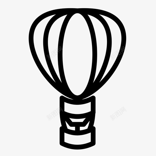 气球假日天空图标svg_新图网 https://ixintu.com 交通工具 假日 假期 天空 气球