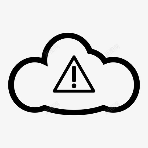 警报云警告数据警告云图标svg_新图网 https://ixintu.com 建议 数据 警告 警报