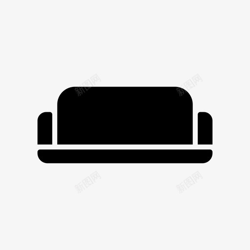 采购产品沙发床软垫家具图标svg_新图网 https://ixintu.com 室内和家具 家庭家具 床 软垫家具 采购产品沙发