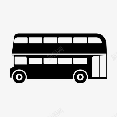 伦敦巴士英国双层巴士图标图标