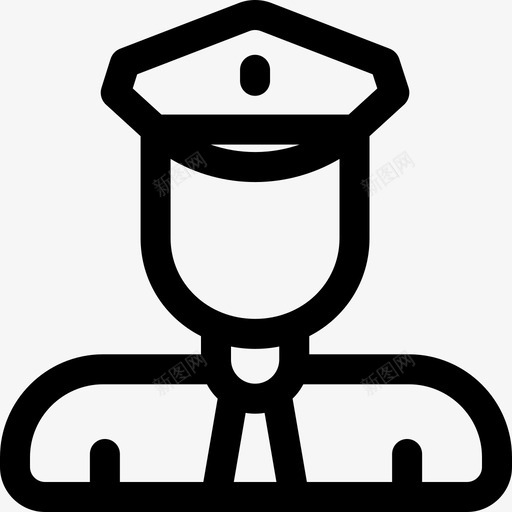 警察工作和职业化身直系图标svg_新图网 https://ixintu.com 化身 工作 直系 职业 职业化 警察