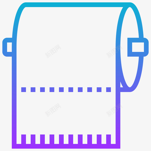 卫生纸清洁96梯度图标svg_新图网 https://ixintu.com 卫生纸 梯度 清洁