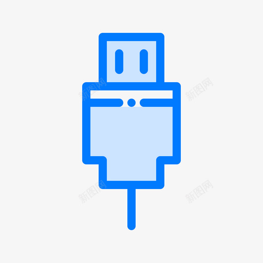 连接器计算机48蓝色图标svg_新图网 https://ixintu.com 蓝色 计算机48 连接器