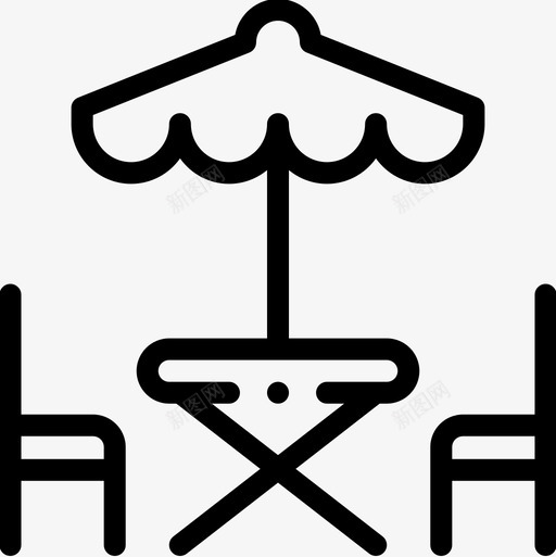 表水上公园32直线图标svg_新图网 https://ixintu.com 公园 水上 直线