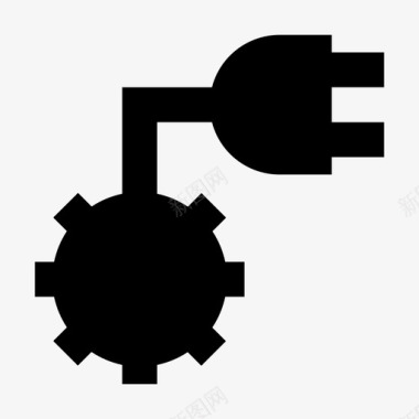 能源和电力插头可再生能源图标图标