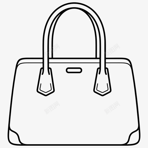 手提袋有吸引力的时尚图标svg_新图网 https://ixintu.com 吸引力 手提袋 手袋 时尚 设计 钱包