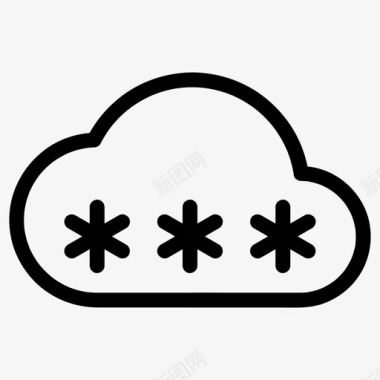 云密码数据保护图标图标