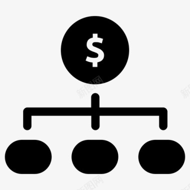 资金管理财务层次结构图标图标