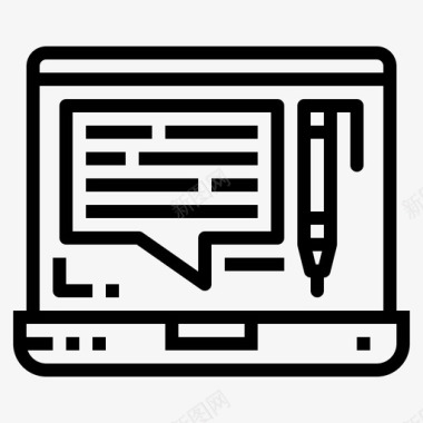 内容浏览器笔记本电脑图标图标