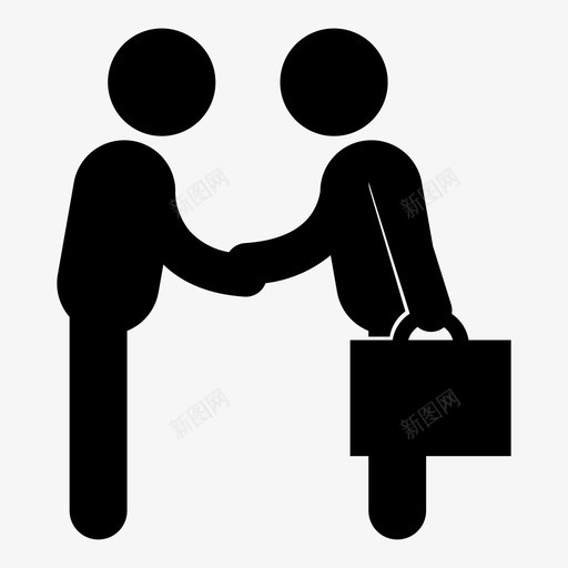 商务会议协议合同图标svg_新图网 https://ixintu.com 协议 各种 合同 商务会议 工作 握手