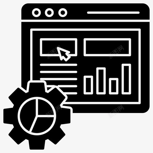 网站配置数据分析信息元素图标svg_新图网 https://ixintu.com 信息 元素 关于 字形 开发 数据分析 统计 网站 网络 配置