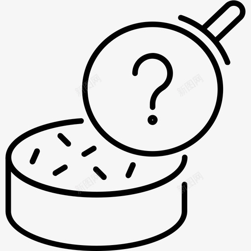 研究分析化学图标svg_新图网 https://ixintu.com 分析 化学 放大镜 研究 科学