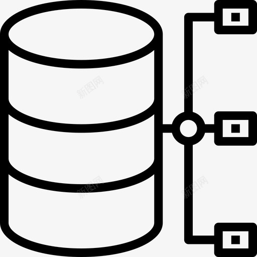 存储数据和网络管理1线性图标svg_新图网 https://ixintu.com 存储 数据 线性 网络管理
