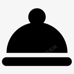 毛线帽图标毛线帽帽子头巾图标高清图片