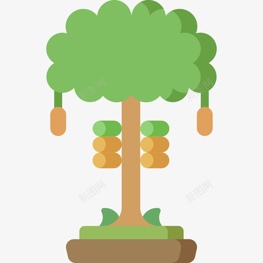 可可树树16平坦图标svg_新图网 https://ixintu.com 可可 可树 平坦