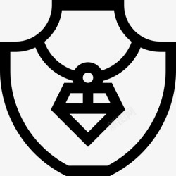 项链奢华直线型图标项链奢华17直线型图标高清图片