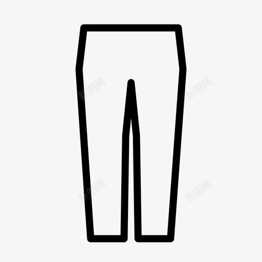 裤子牛仔裤时尚图标svg_新图网 https://ixintu.com 时尚 牛仔裤 裤子