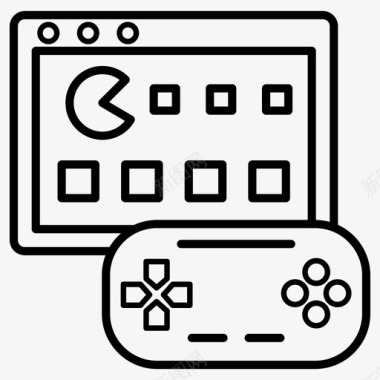 pacman经典视频游戏游戏图标图标