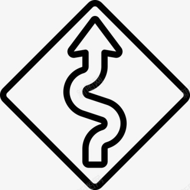 路标美国路标3线形图标图标
