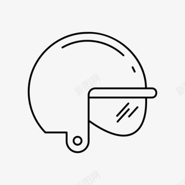 头盔棒球护头器图标图标