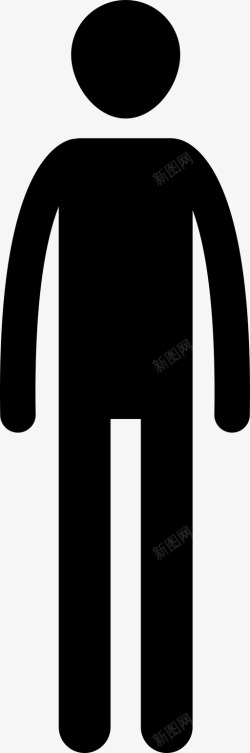 不同年龄的人瘦高的男人人瘦图标高清图片