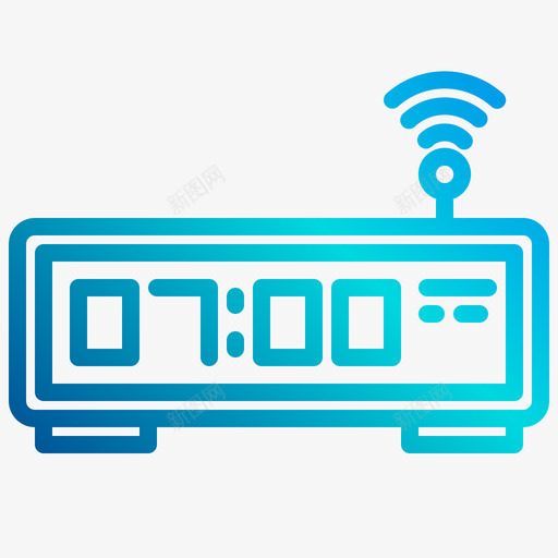 闹钟智能生活1线性梯度图标svg_新图网 https://ixintu.com 智能 梯度 线性 能生活 闹钟