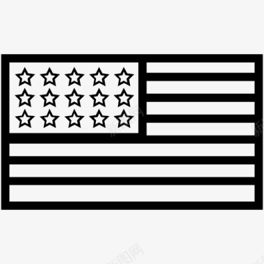美国国旗国旗州图标图标